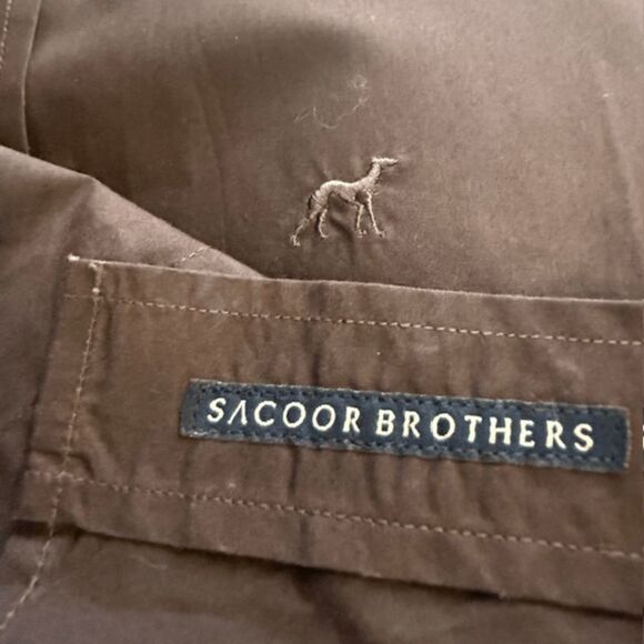 Sacoor Brothers Men's Button-Down Shirt Black Size Small - Picture 5 of 7